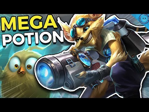 DOUBLE BURST HEAL PIP! INSANE POTENTIAL! Mega Potion Pip Gameplay (Paladins 1.7)
