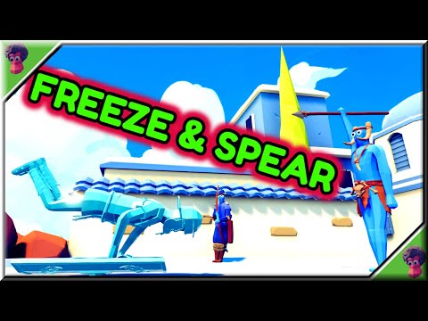 Freeze & Spear! Ice Archer & Spear Thrower vs Every Unit - TABS Spooky Faction Update👻