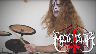 MARDUK Equestrian Bloodlust drum cover - black metal