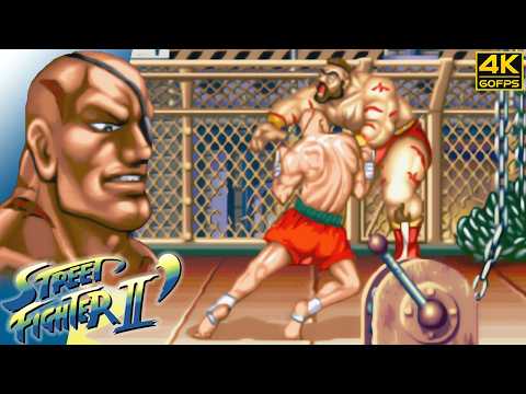 Street Fighter II: Champion Edition - Sagat (Arcade/JPN/1992) 4K 60FPS