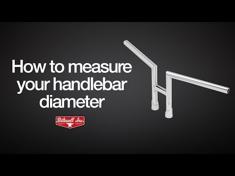 Part of a video titled How to measure your handlebar diameter - YouTube