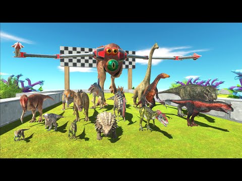 Looking for ALL Dinosaurs Survival Speed Race To Go To Escape Alien - Animal Revolt Battle Simulator