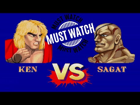 ken vs sagat street fighter champion edition (Best Rounds)