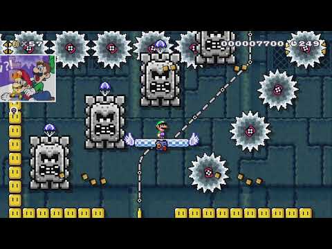 Thwomp fortress by Beber - Super Mario Maker 2 - No Commentary 1bv