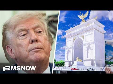 'His entire project is about himself': REACTION to Trump's massive arch