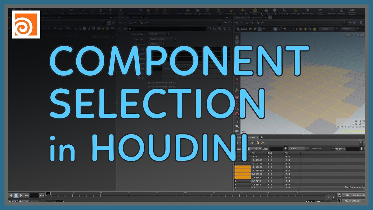 #06 Component Selection in Houdini