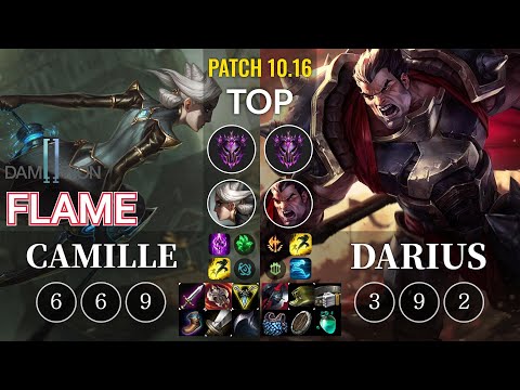 DWG Flame Camille vs Darius Top - KR Patch 10.16