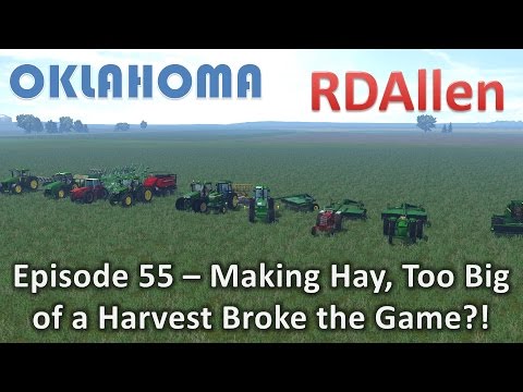 Farming Simulator 15 Oklahoma E55 - Making Hay with Clover