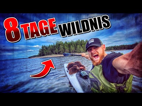 8 Tage Wildnis in SCHWEDEN #2 | Primitive Ausrüstung + Kajak | Bushcraft Survival | Fritz Meinecke