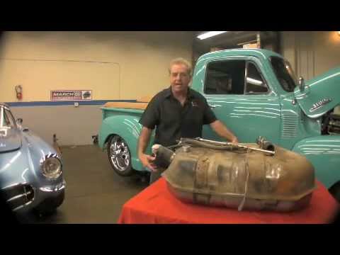 1954 Chevrolet gas tank upgrade installation by Scared Shiftless