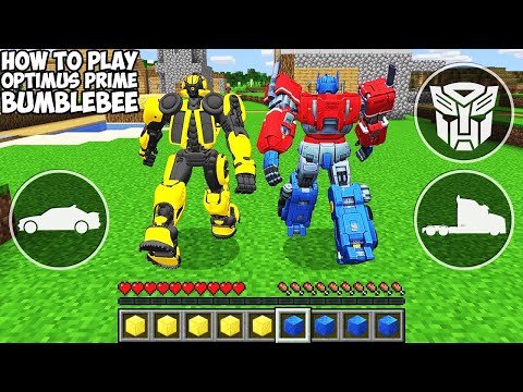 Ultimate Bumblebee vs Optimus Prime Minecraft Challenge