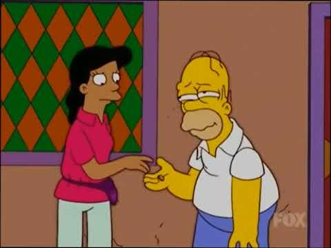 Homer dances for his money ["Da estrada da posse" version]