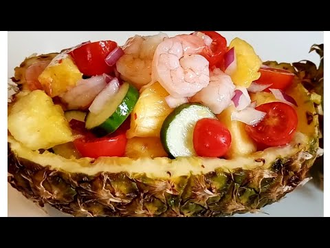 How to Make Pineapple and Prawn Salad Recipe..