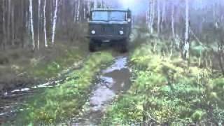 preview picture of video 'gaz 66 forest, газ 66 лес'