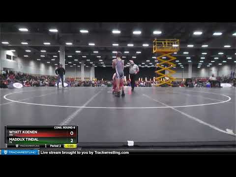 97 Lbs Cons. Round 6 - Maddux Tindal, TX Vs Wyatt Koenen, MN 5966
