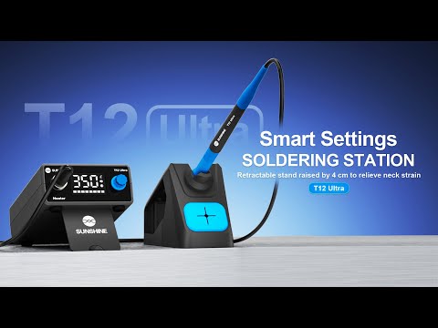 Máy hàn SUNSHINE T12 Ultra dùng mũi T12 với chế độ chờ và ngủ