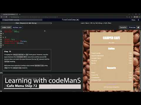 Learn Basic CSS by Building a Cafe Menu - Step 75