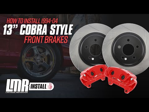1994-2004 Mustang: How To Install 13" Cobra-style Front Brakes