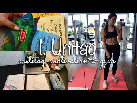 Ersti Tag // erster Tag im neuen Studium // Buchempfehlung, Gym & Studium //