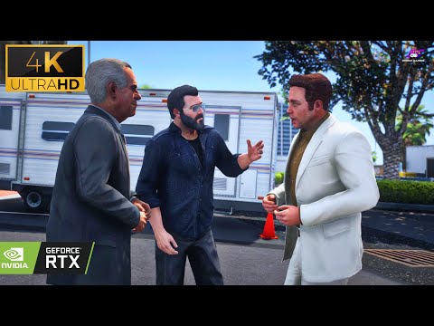 GTA 5 Gameplay, Mission 39,  Mr. Richards  with Realistic Graphics Mod (HD/4K 60FPS)