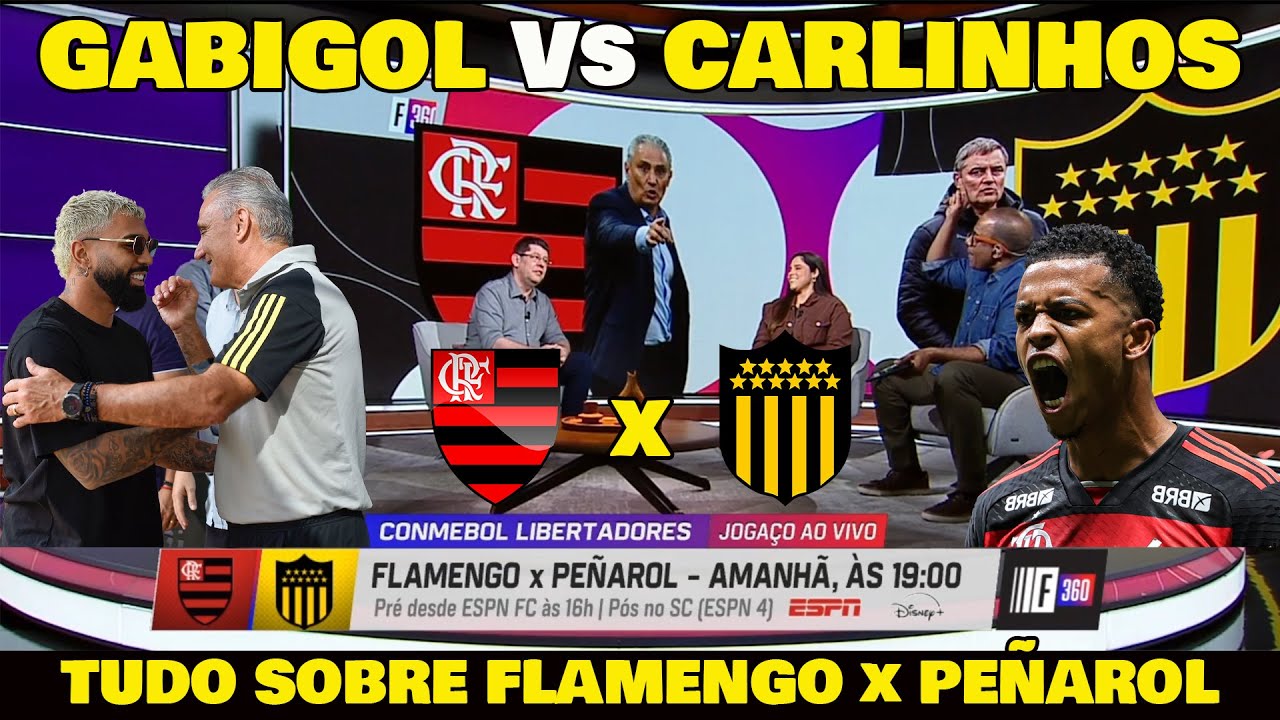 FLAMENGO x PEÑAROL "TITE É CRITICADO" É UM ABSURDO CARLINHOS SER TITULAR E GABIGOL RESERVA!