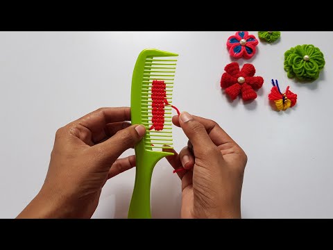 5 Amazing Flower Craft Ideas  with Woolen Yarn // DIY