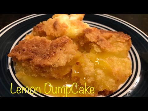 How To Make Lemon Cheesecake Dump Cake Recipe // 4 Ingredients