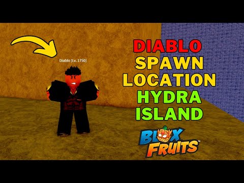 Where To Find Diablo in Blox Fruits | Diablo Spawn Location Hydra Island