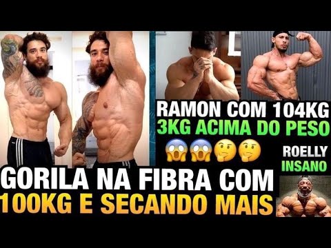 GORILA NA FIBRA - RAMON BATE 104KG E PRECISA PERDER 3KG - ROELLY INSANO E MAIS