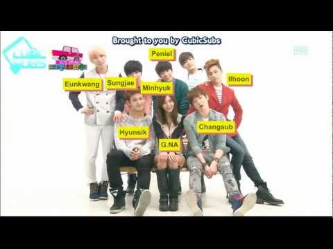 [CUBICSUBS] 120401 SBS Inkigayo Traffic Safety Song - BTOB w/ G.NA
