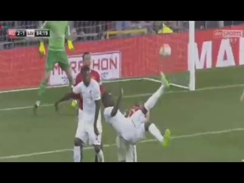 Christian Benteke Amazing Volley Goal ~ Manchester United vs Liverpool  3-1 September 2015