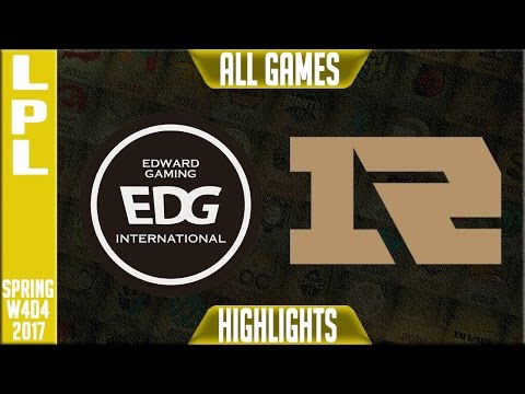 EDG vs RNG Highlights All Games - LPL Spring 2017 Week 4 Day 4 - EDG vs RNG All Games