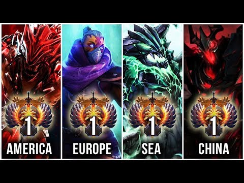 THE BEST PLAYERS IN THE WORLD - TOP 1 OF EVERY REGION (CORE-MMR) - Dota 2