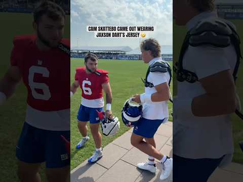 These two have zero chill 💀 #shorts #nfl #football #giants #jaxsondart #camskattebo #newyorkgiants