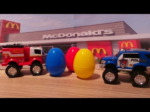 Sidewalk Cops Episode 4 - Surprise Egg opening at McDonalds Drive Thru