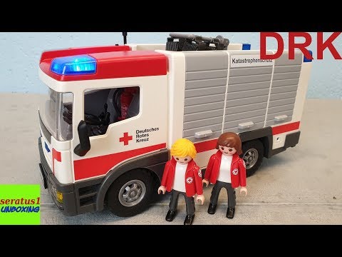 Playmobil DRK Gerätewagen 9536 auspacken seratus1 unboxing Einsatzwagen