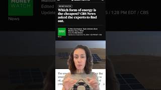 Which form of energy is the cheapest? CBS News asked experts to find out #shorts