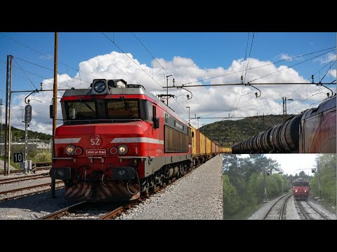 Cabview SŽ 363 Sežana - Villa Opicina - Sežana freight train, treno merci