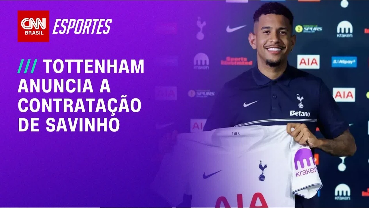 Savinho é anunciado como reforço do Tottenham | LIVE CNN