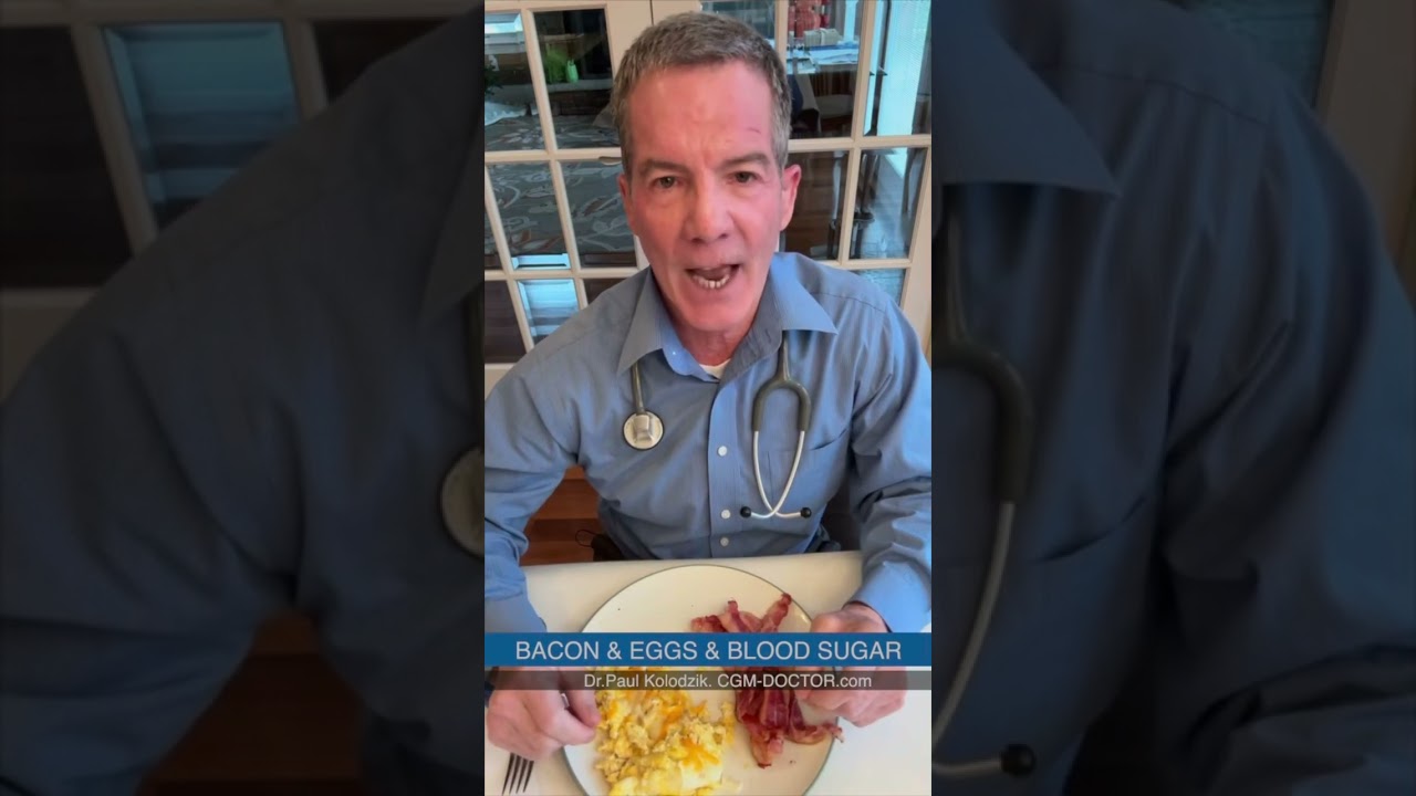 PART 1: Bacon & Eggs x Blood Sugar #metabolichealth #bloodsugar #bloodglucosecontrol #sugarintake