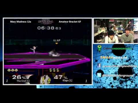 Mass Madness 12a - Klaps vs The End SSBM Amateur Bracket Grand Finals - 2 / 2