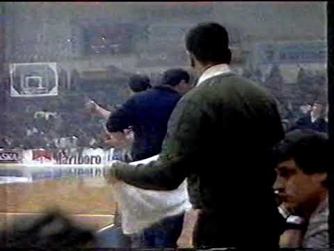 KRK 1988-89. - Zadar - Partizan - 2. utakmica polufinala