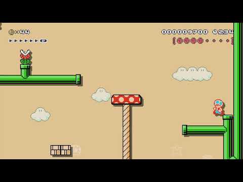 City of Pipes: Pink Coins by Sq Domino - Super Mario Maker 2 - No Commentary 1bw