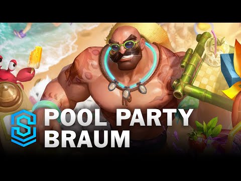 Pool Party Braum Skin Spotlight - League of Legends