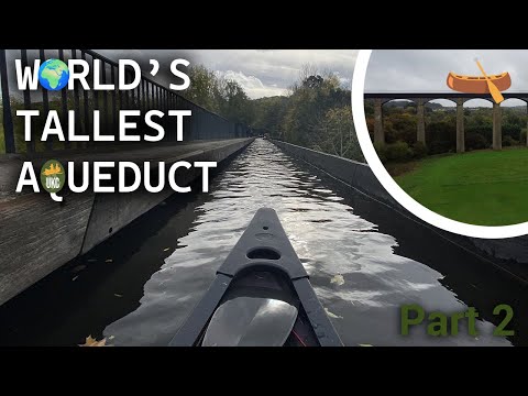 🛶🏫🌉We Survived Canoeing The Scary UNESCO Pontcysyllte Aqueduct on The Llangollen Canal, North Wales!