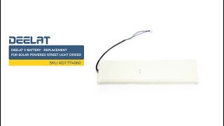 DEELAT ® Battery - Replacement for Solar Powered Street Light D1151531