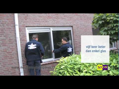 Dubbel glas voor goede isolatie en geluidswering