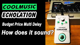 Video thumbnail for Coolmusic A-DE01"Echolation". 9 Delay type Pedal, how does it sound?..Sound?....SOUND?.. by Dunsys Guitar World