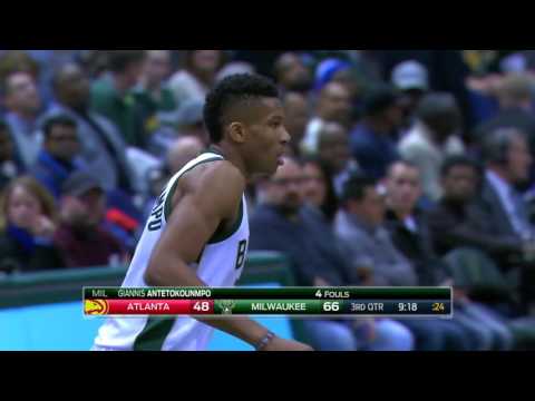Paul Millsap 23 PTS, 14 REB, 6 AST Bucks vs Hawks 12/9/2016