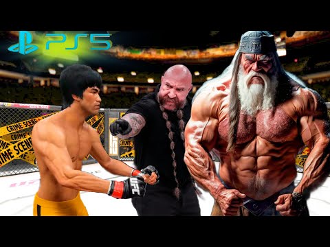 UFC4 Bruce Lee vs. Super Titan Hagrid EA Sports UFC 4